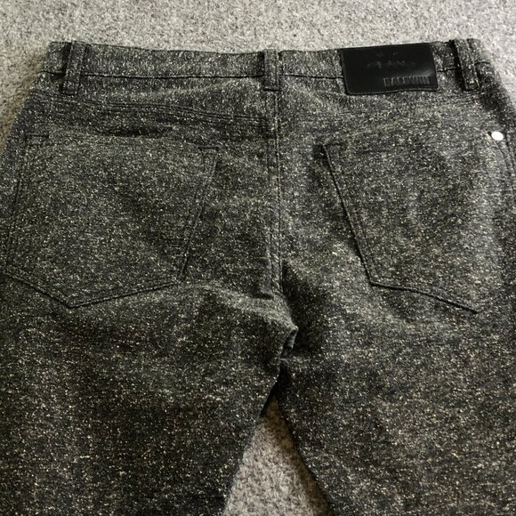 Baldwin Pants Mens 30x34 Black Speckle Classic Slim Japan Fabric Made in USA - Picture 10 of 13